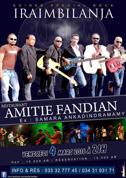 Iraimbilanja en concert au Restaurant Amitie Fandian