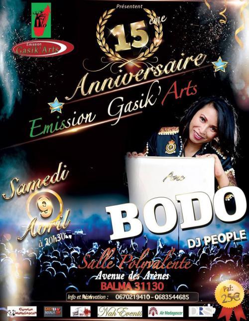 Emission Gasik'Arts avec Bodo le 09 Avril 2016